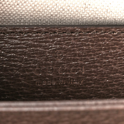 Gucci Monogram Jumbo GG Textured Dollar Calfskin Web Small Ophidia Chain Shoulder Bag Camel Ebony New Acero 7 of 13
