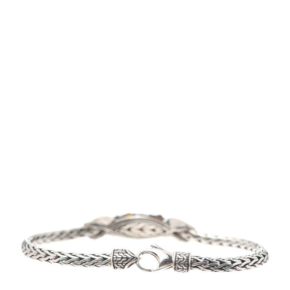 John Hardy Sterling Silver Multi-Stone Station Slim Link Classic Chain Bracelet 3 of 4