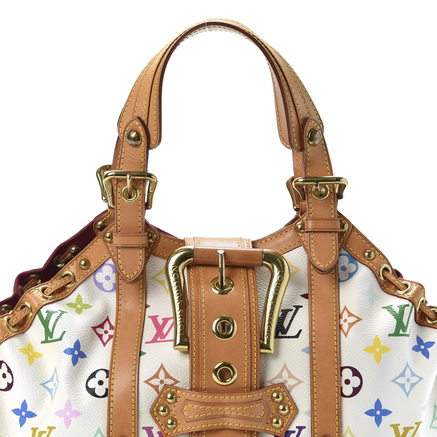 Monogram Multicolor Theda GM White