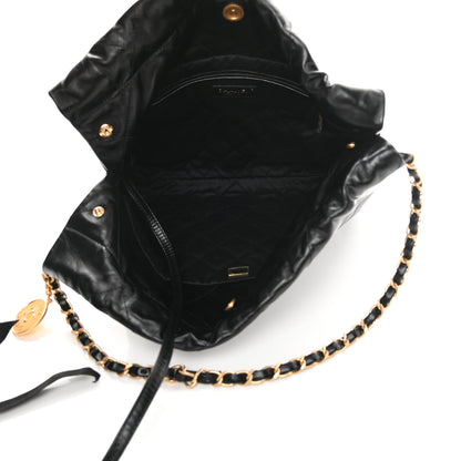 Chanel Shiny Calfskin Quilted Small Chanel 22 Black 6 of 11