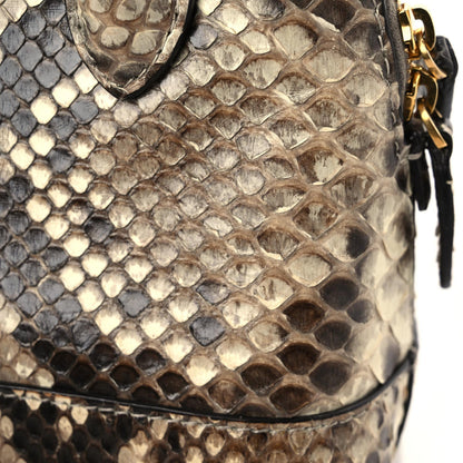 Balenciaga Python Logo XXS Ville Top Handle Bag Black Beige 16 of 18