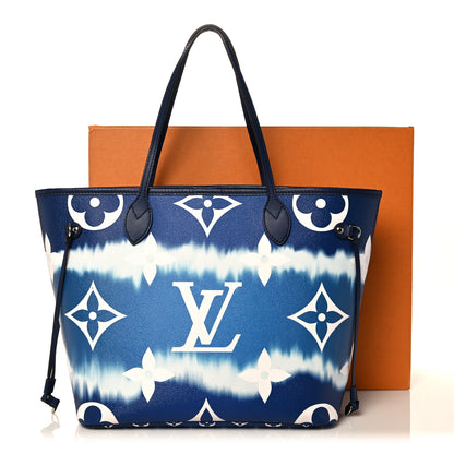 Louis Vuitton Monogram Escale Neverfull MM Blue 17 of 17