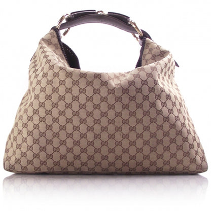 Gucci Monogram Large Horsebit Chain Hobo 1 of 11