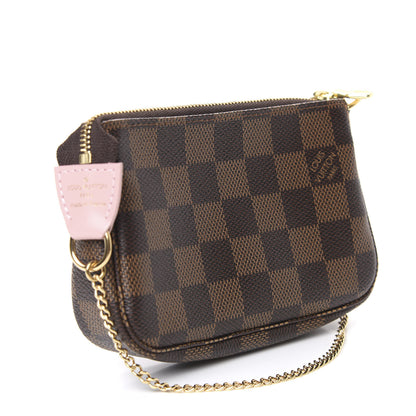 Louis Vuitton Damier Ebene 2020 Christmas Animation Big Wheel Mini Pochette Accessories Rose Ballerine 2 of 6