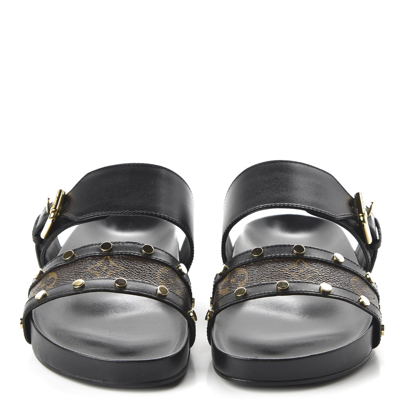 Bom Dia Flat Mule Sandals 36 Black