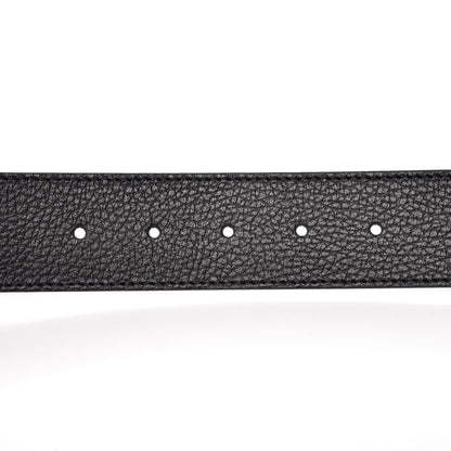 Gucci Dollar Calfskin 1973 Reversible Belt 80 32 Black Deep Cobalt 6 of 8
