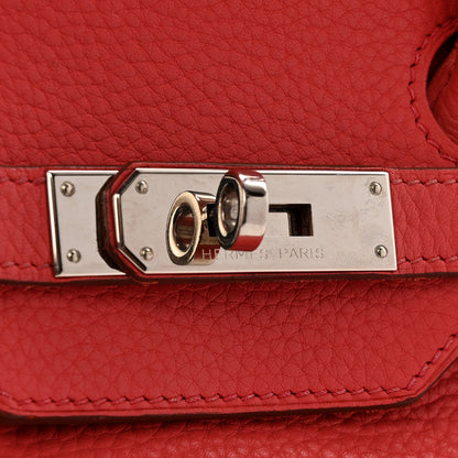 Hermes Taurillon Clemence Birkin 35 Bougainvillea 17 of 21