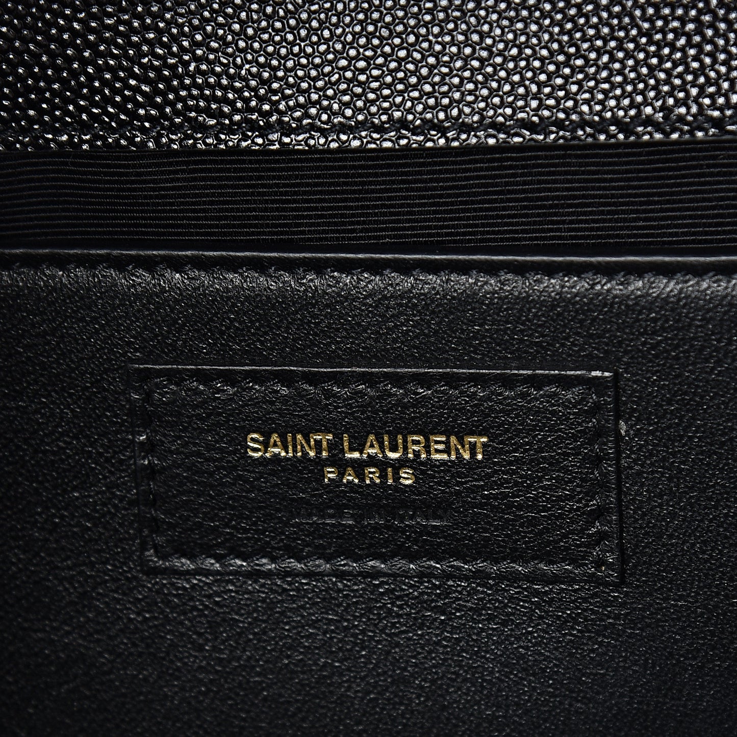 Grain De Poudre Medium Classic Monogram Kate Satchel Black