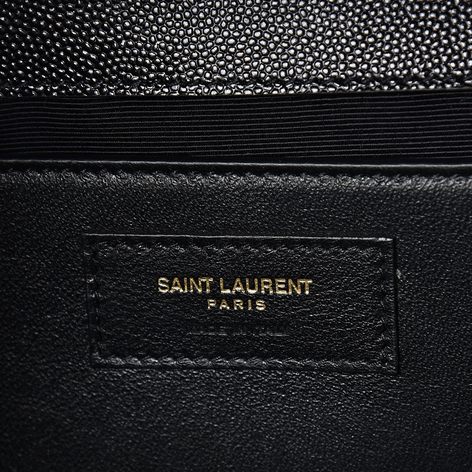 Saint Laurent Grain De Poudre Medium Classic Monogram Kate Satchel Black 5 of 9