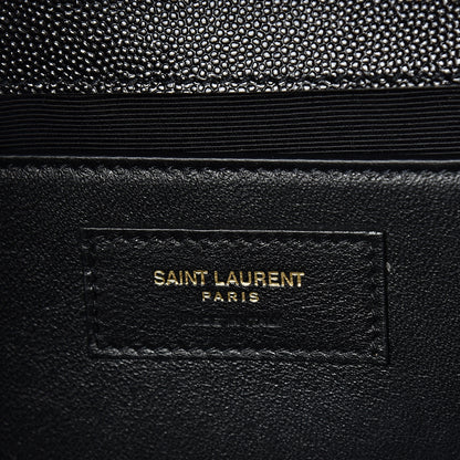 Saint Laurent Grain De Poudre Medium Classic Monogram Kate Satchel Black 5 of 9