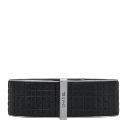 Chanel Stainless Steel Calfskin Diamond Bezel 21mm Code Coco Quartz Watch Black 2 of 4