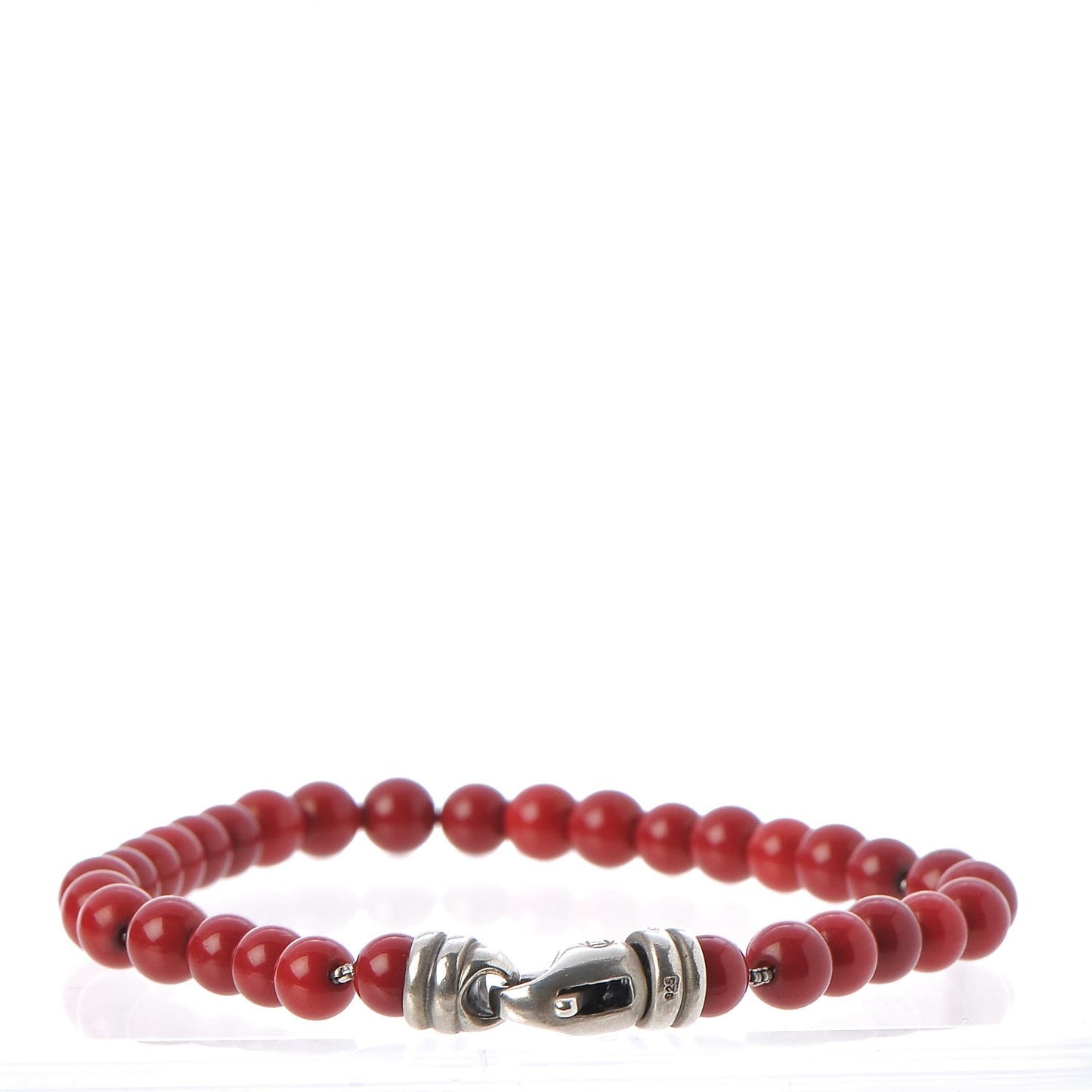 Sterling Silver Carnelian 6mm Spiritual Beads Bracelet