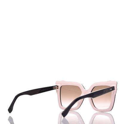 Fendi Studded Square Cat Eye Sunglasses FF 0260/S Black Pink 4 of 10