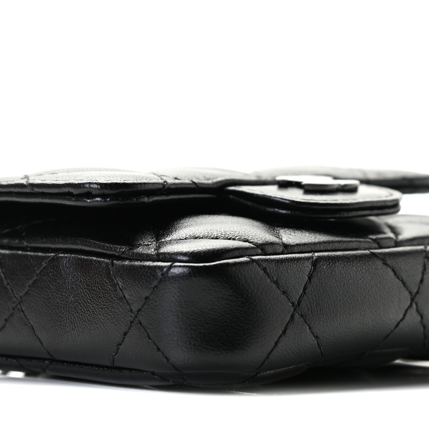 Chanel Lambskin Quilted Mini Chain Belt Bag So Black 9 of 12