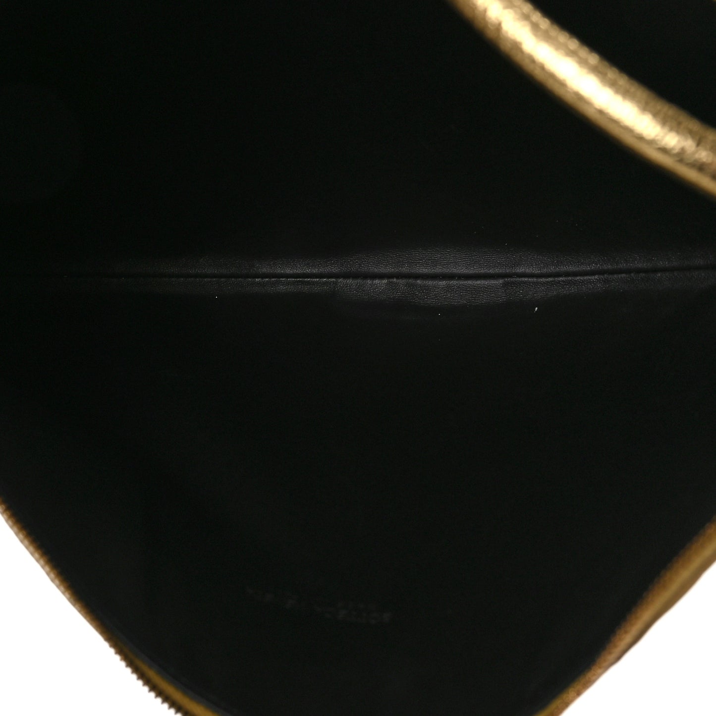 Metallic Nappa Intrecciato Medium Turn Pouch Gold
