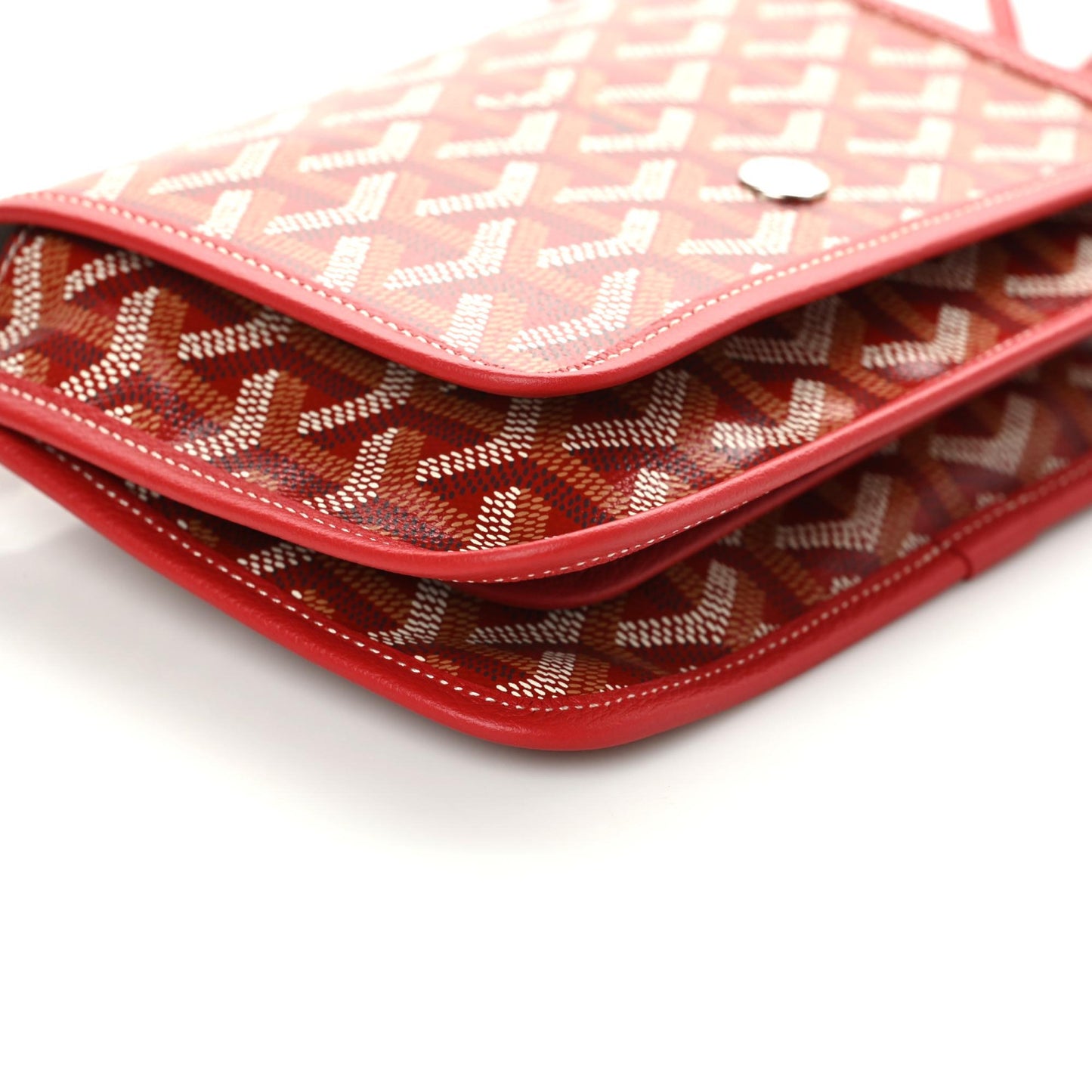 Goyardine Plumet Wallet Clutch Red
