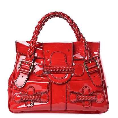 Valentino Garavani Patent Large Histoire Red 1 of 13