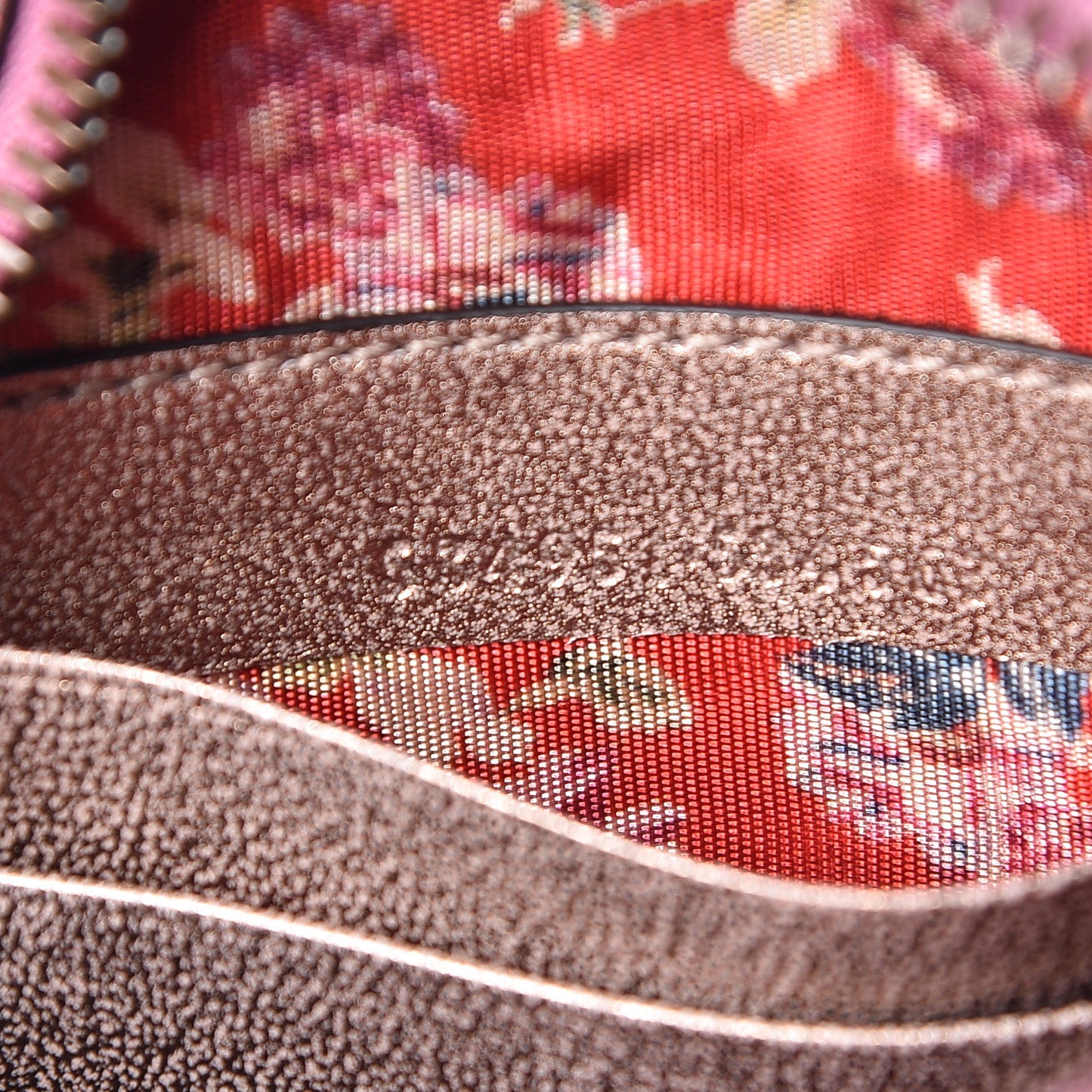 Laminated Nappa Trapuntata Mini Zumi Dome Shoulder Bag Rosa Lago Rame