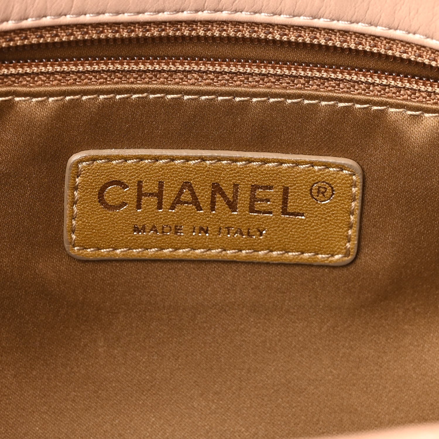 Chanel Lambskin Quilted Mademoiselle East West Flap Beige 6 of 10