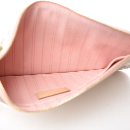 Louis Vuitton Damier Azur Neo Neverfull MM Rose Ballerine 7 of 11