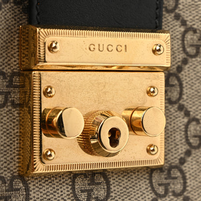 Gucci GG Supreme Monogram Small Padlock Tote Black 11 of 12