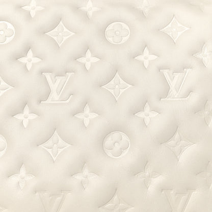 Louis Vuitton Lambskin Embossed Monogram Coussin PM Beige Cream 16 of 17