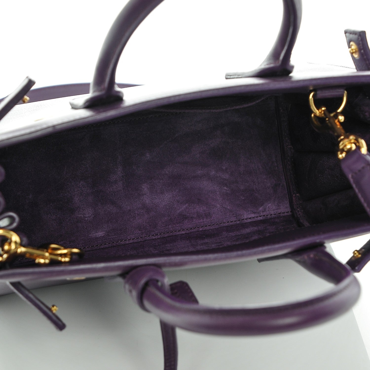 Saint Laurent Calfskin Nano Sac De Jour Purple 5 of 6