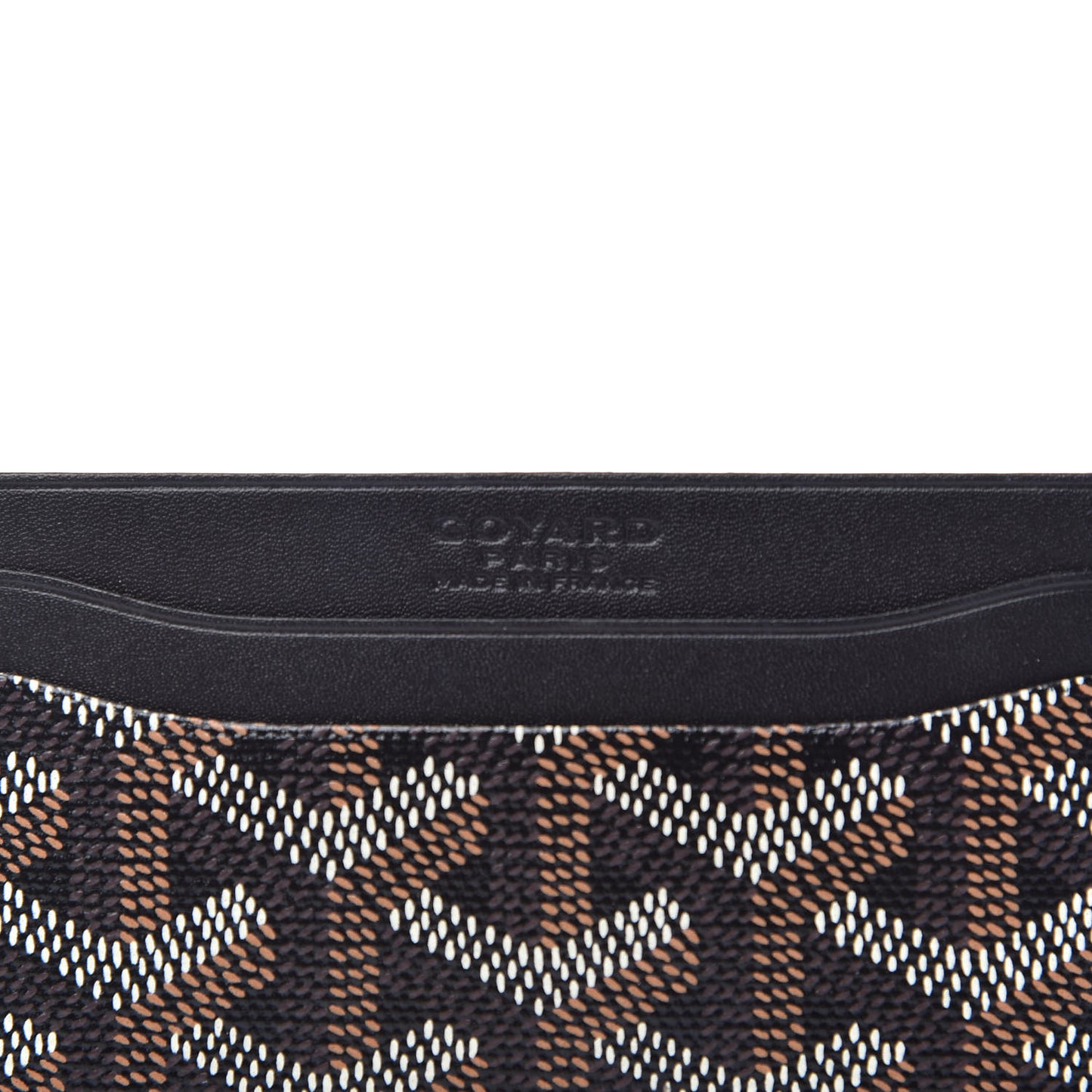 Goyardine Saint Sulpice Card Holder Black