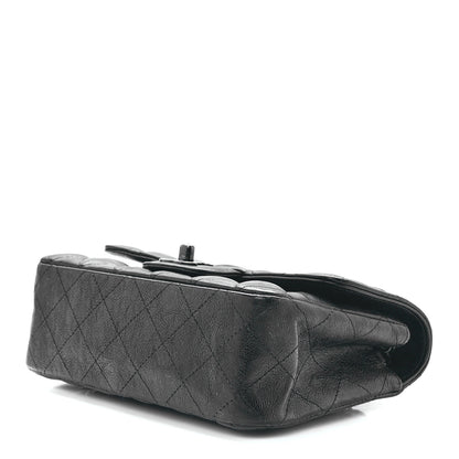 Chanel Crumpled Calfskin Quilted Mini Rectangular Flap So Black 10 of 12