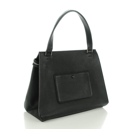 Celine Drummed Calfskin Medium Edge Shoulder Bag Black 3 of 7