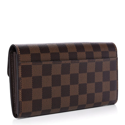 Louis Vuitton Damier Ebene Sarah Wallet NM 3 of 10