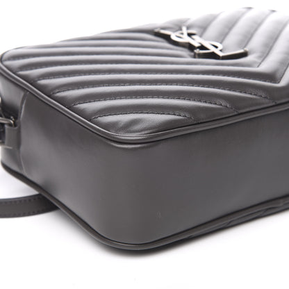 Saint Laurent Calfskin Matelasse Monogram Lou Camera Bag Asphalt 8 of 10