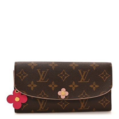 Louis Vuitton Monogram Bloom Flower Emilie Wallet 1 of 6