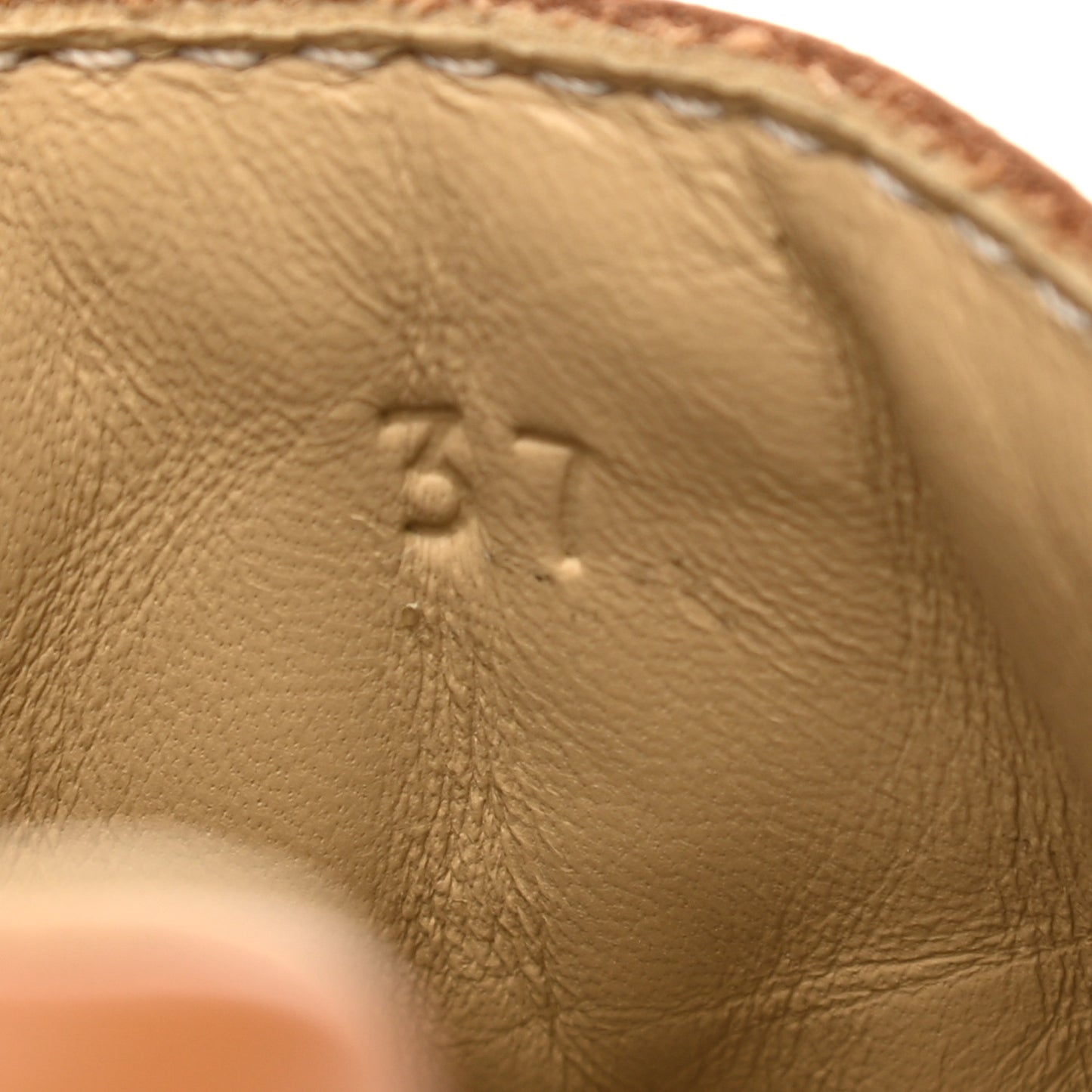 Calfskin Womens Chris Sneakers 37 Beige Dore