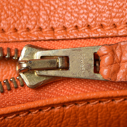 Hermes Togo Birkin 25 Orange 11 of 33