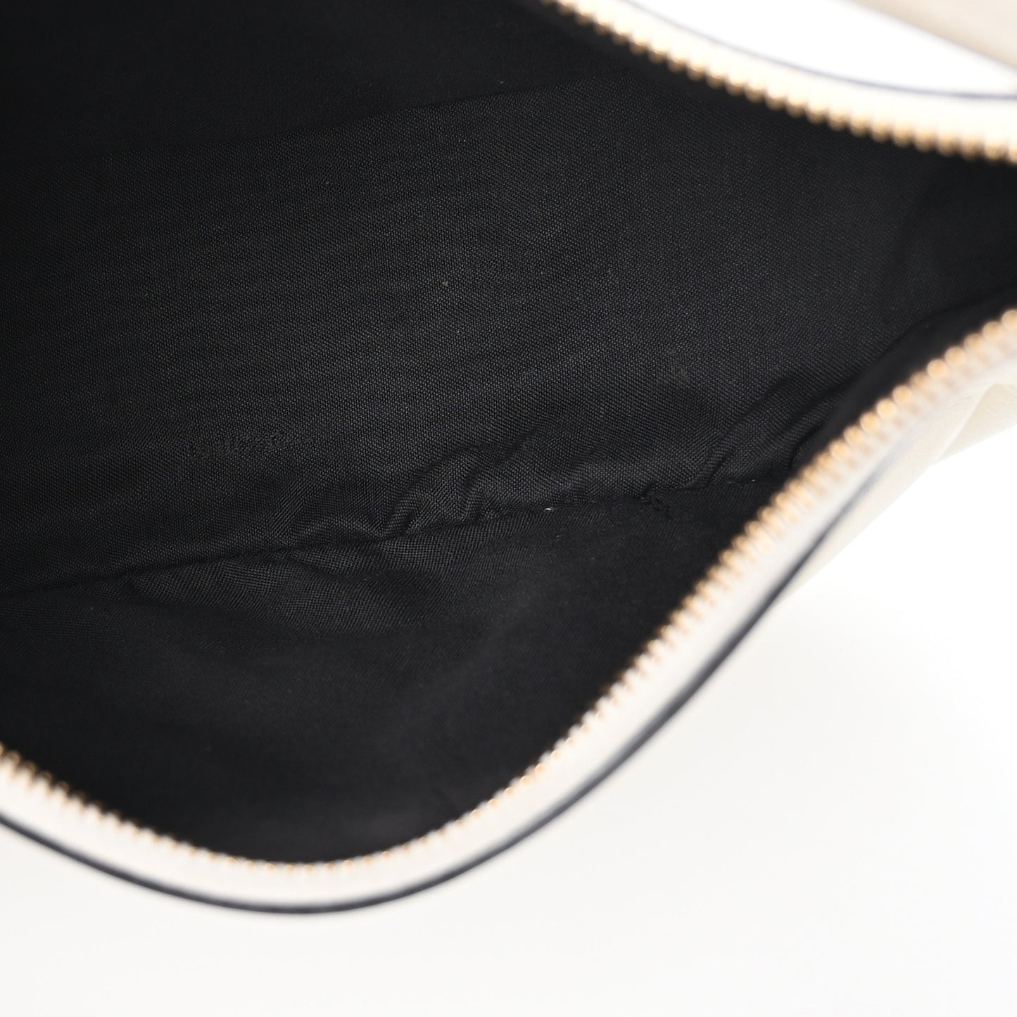 Vitello Grace Matte Small Fendigraphy Hobo Bag White Ice