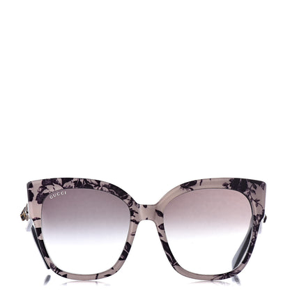 Gucci Acetate Herbarium Print Square Frame Sunglasses GG0059S White 2 of 7