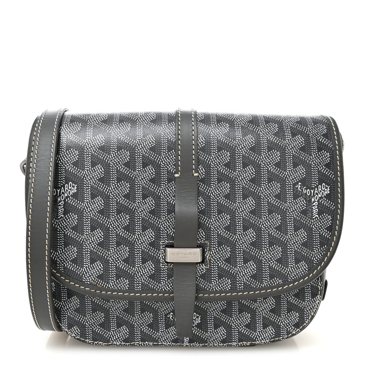 Goyardine Belvedere II PM Messenger Bag Gray