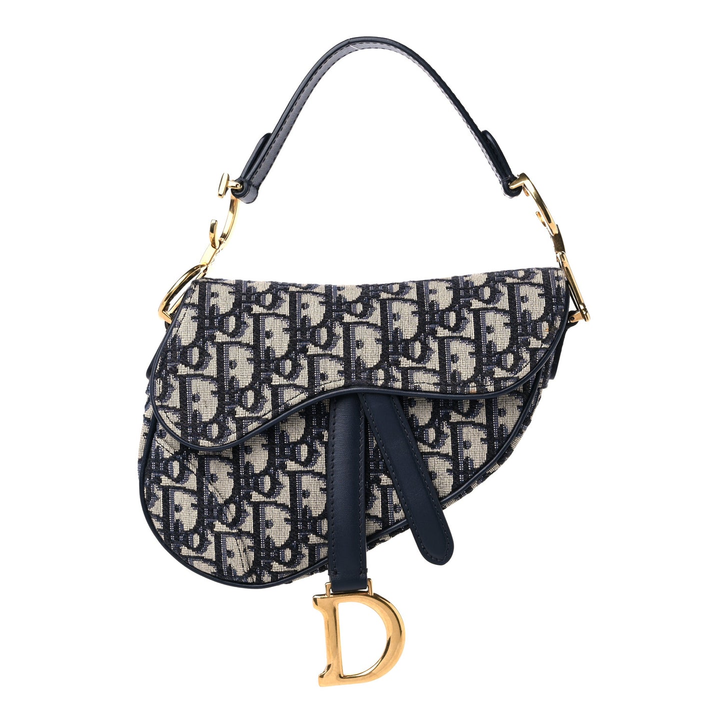 Oblique Mini Saddle Bag Blue