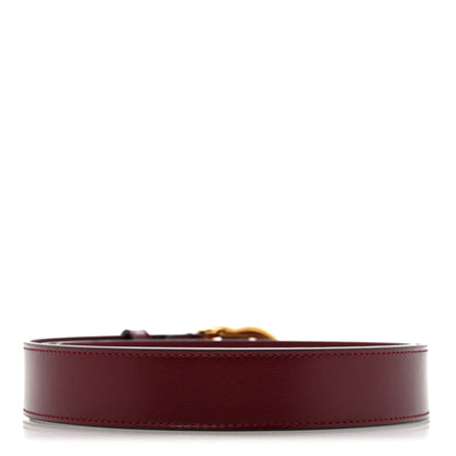 Gucci Plutone Calfskin Interlocking G 30mm Belt 100 40 Rosso Ancora 2 of 7