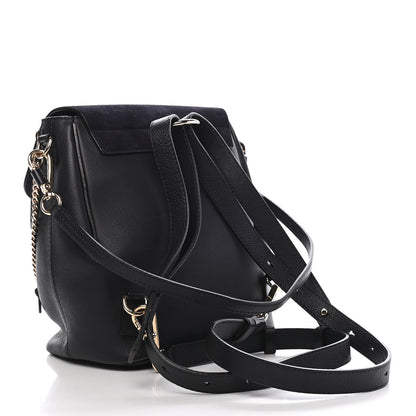 Chloe Suede Calfskin Small Faye Backpack Black 2 of 8