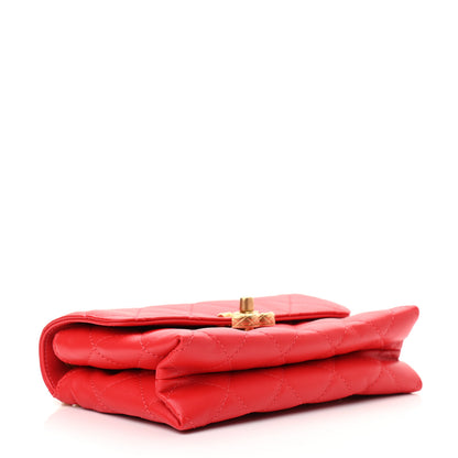 Chanel Calfskin Quilted Mini Flap Bag Red 4 of 12