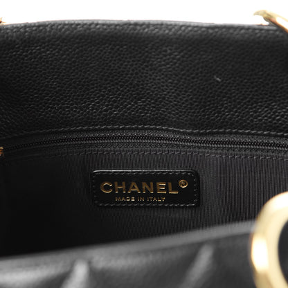 Chanel Caviar Quilted Grand Shopping Tote GST Black 6 of 8