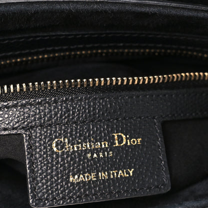 Christian Dior Grained Calfskin Saddle Bag Black 5 of 9