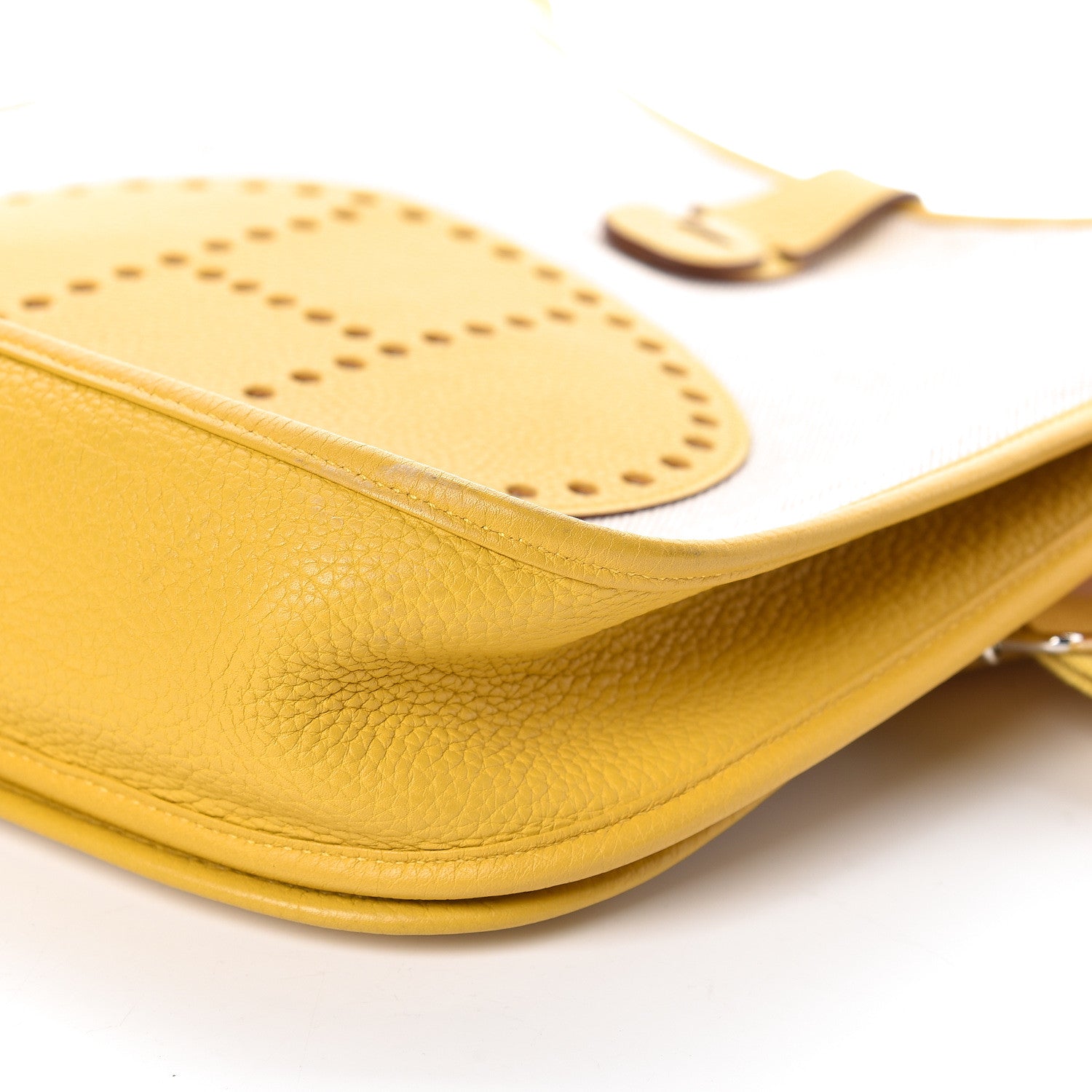 Hermes Toile Taurillon Clemence Evelyne III GM Jaune 9 of 9