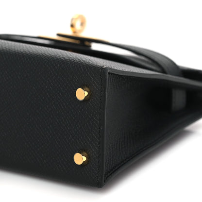 Hermes Epsom Mini Kelly Sellier 20 Black 9 of 10