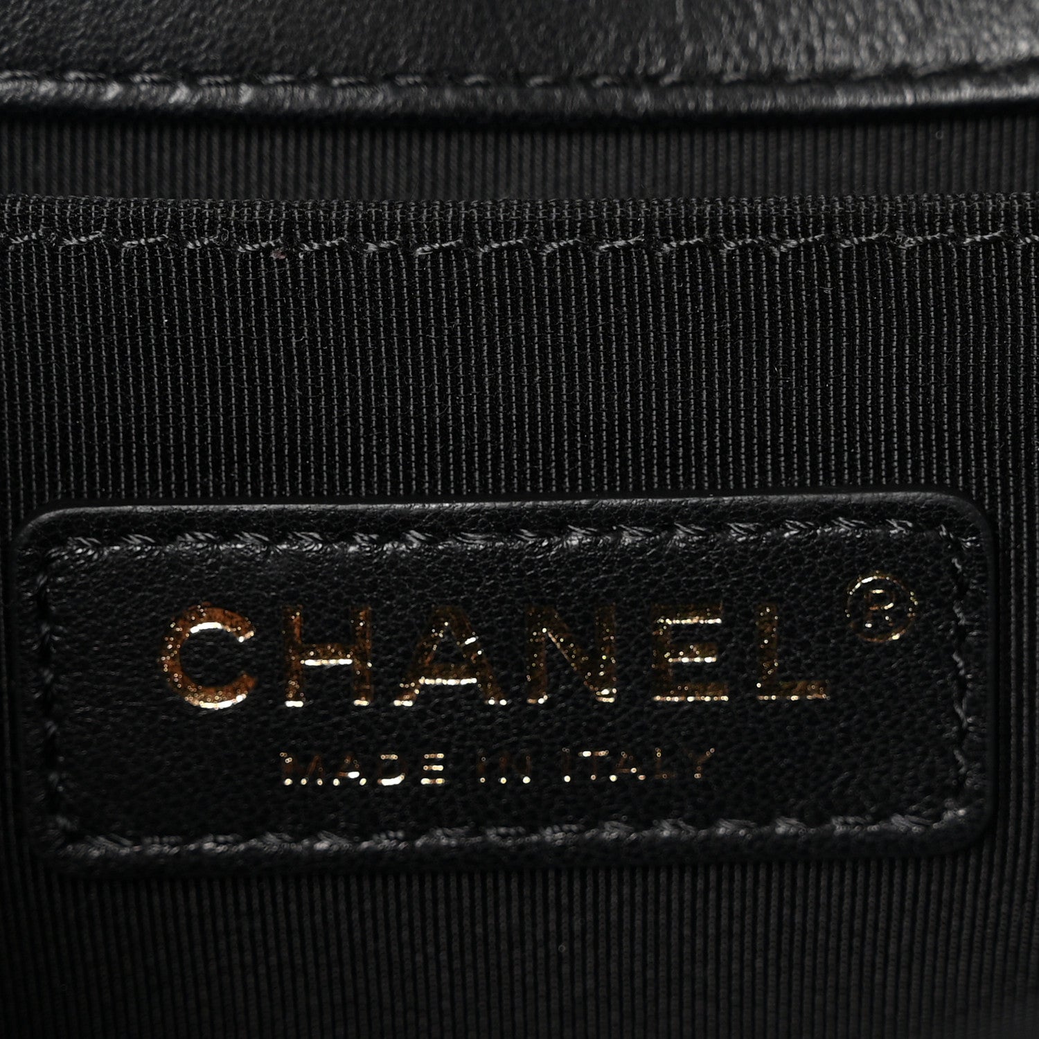 Chanel Calfskin Chevron Quilted Medium Boy Flap Black 5 of 9
