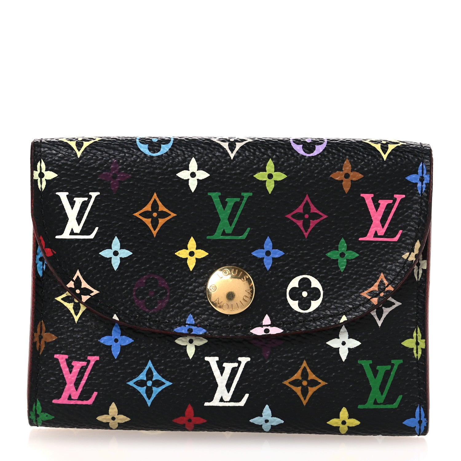 Louis Vuitton Monogram Multicolor Business Card Holder Black Grenade 1 of 8