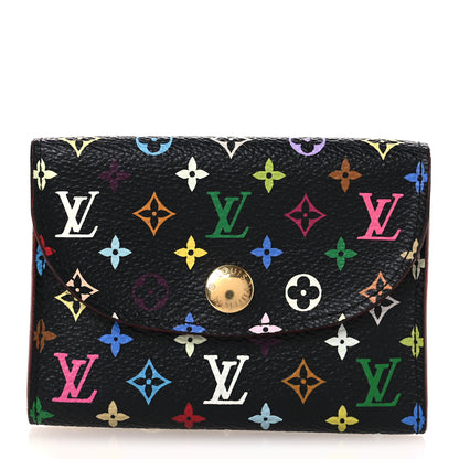 Louis Vuitton Monogram Multicolor Business Card Holder Black Grenade 1 of 8