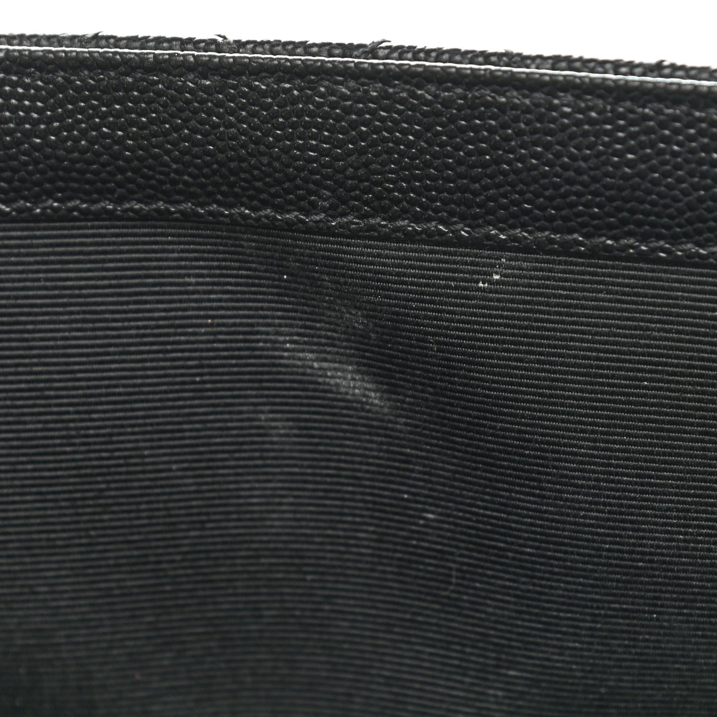 Grain De Poudre Textured Mixed Matelasse Large Triquilt Monogram Monochrome Satchel Black